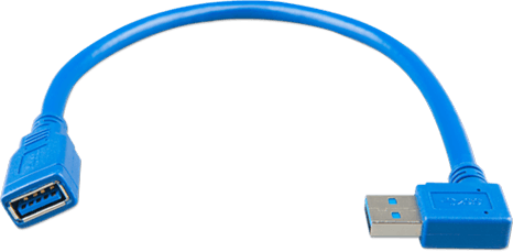 USB-förlängningskabel en sida rätvinkel