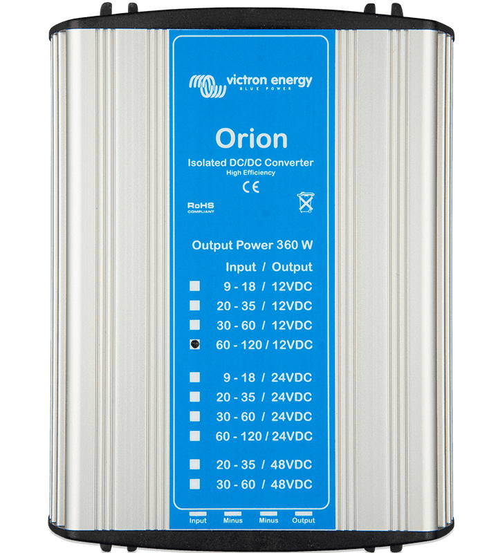 Orion Isolerade DC-DC-omvandlare, 360 W och specialmodeller