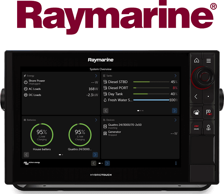 GX-integration i marina MFD-skärmar - Raymarine
