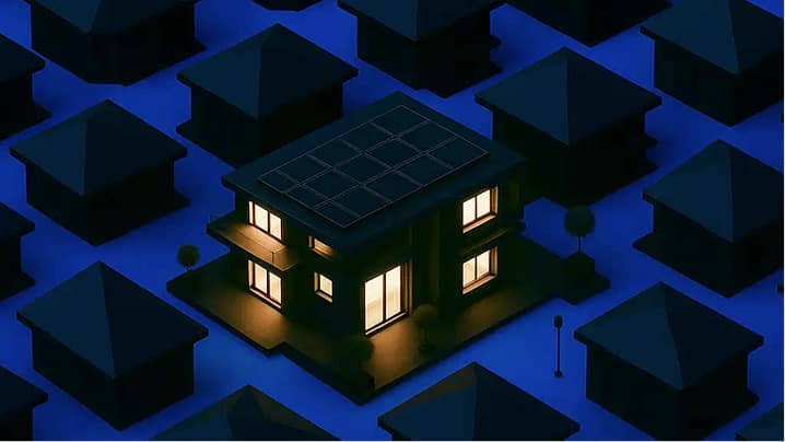 Altijd stroom, ook als de buren zonder zitten