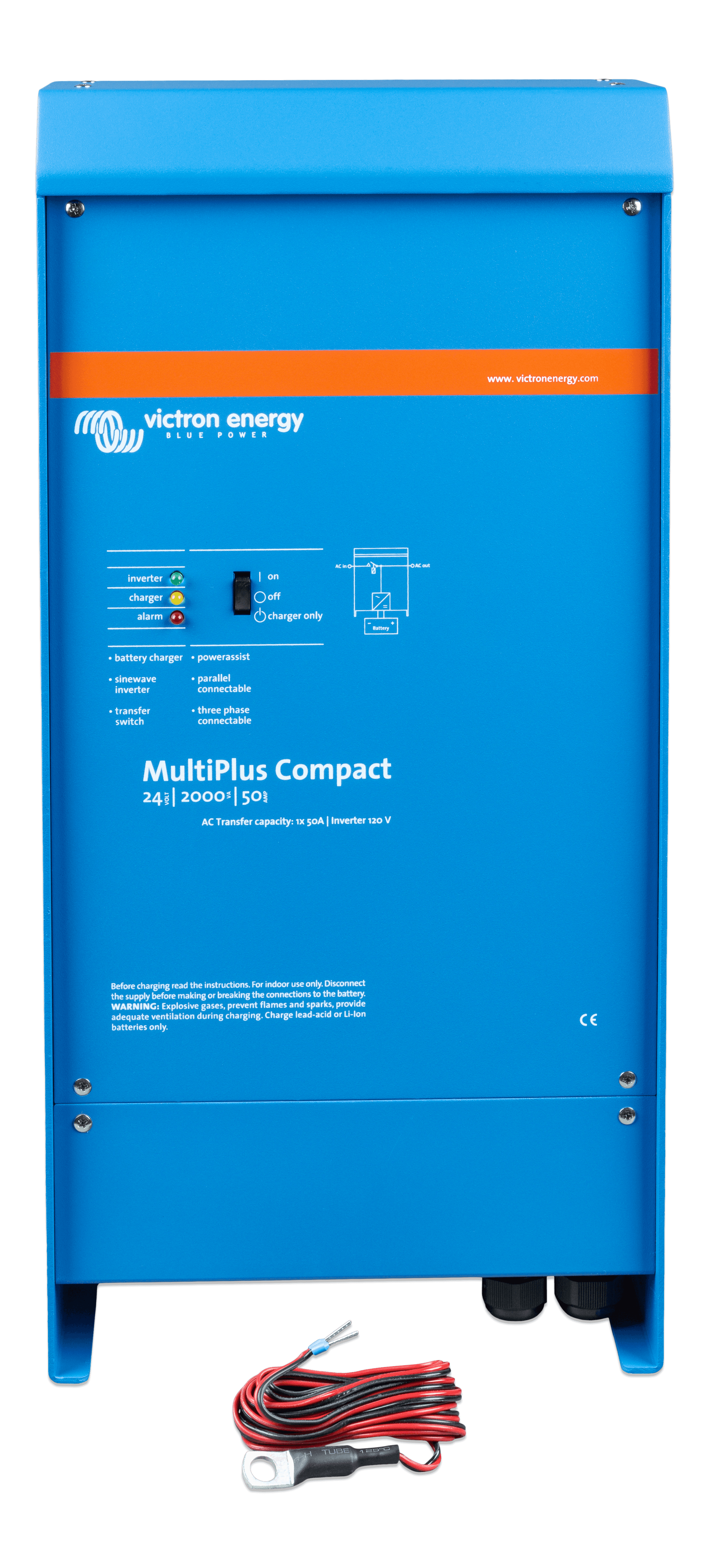 MultiPlus Compact 24V 2000VA 50A 50A 120V VE-Bus  (front + acc)  thumbnail
