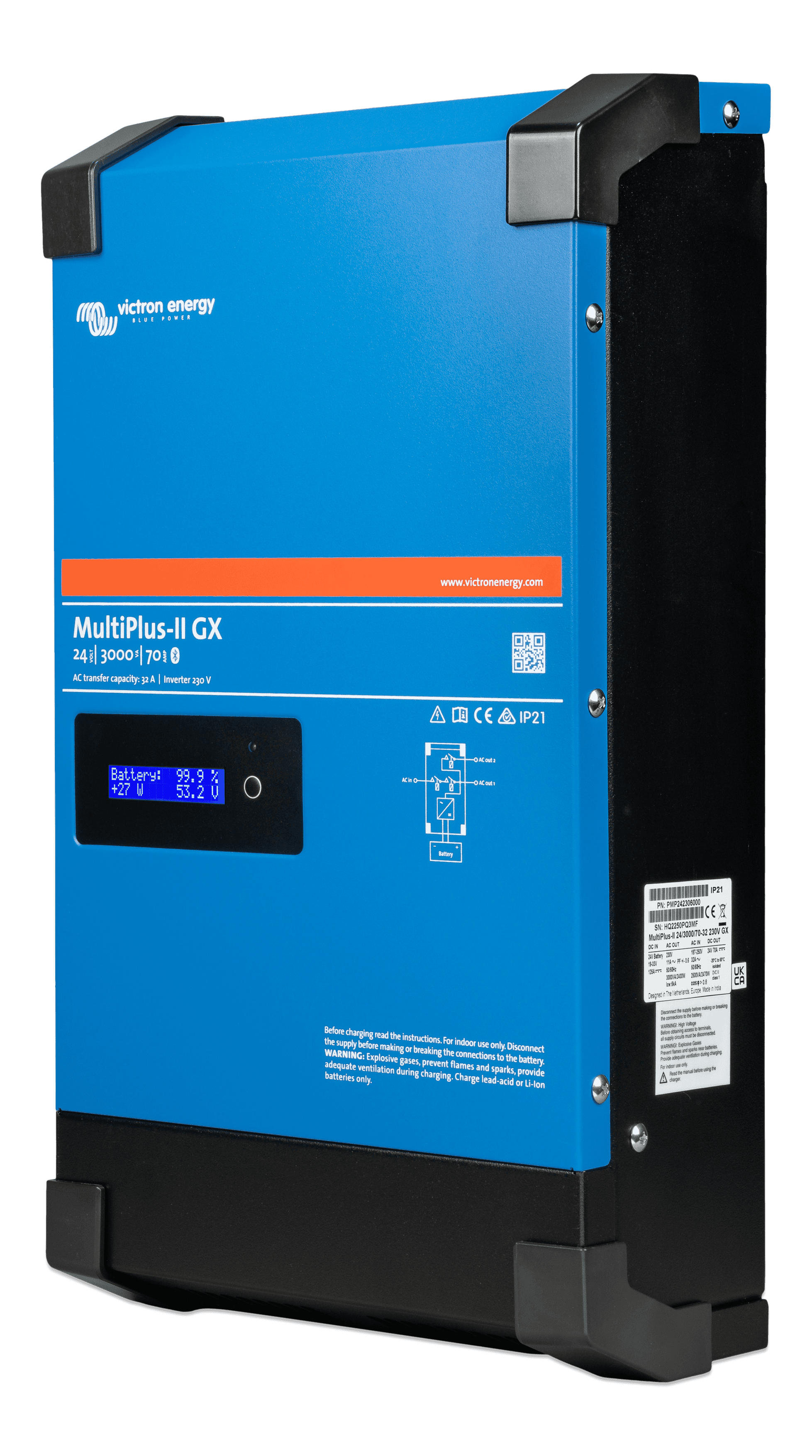 MultiPlus-II 24V 3kVA 70-32 230V GX (left)  thumbnail