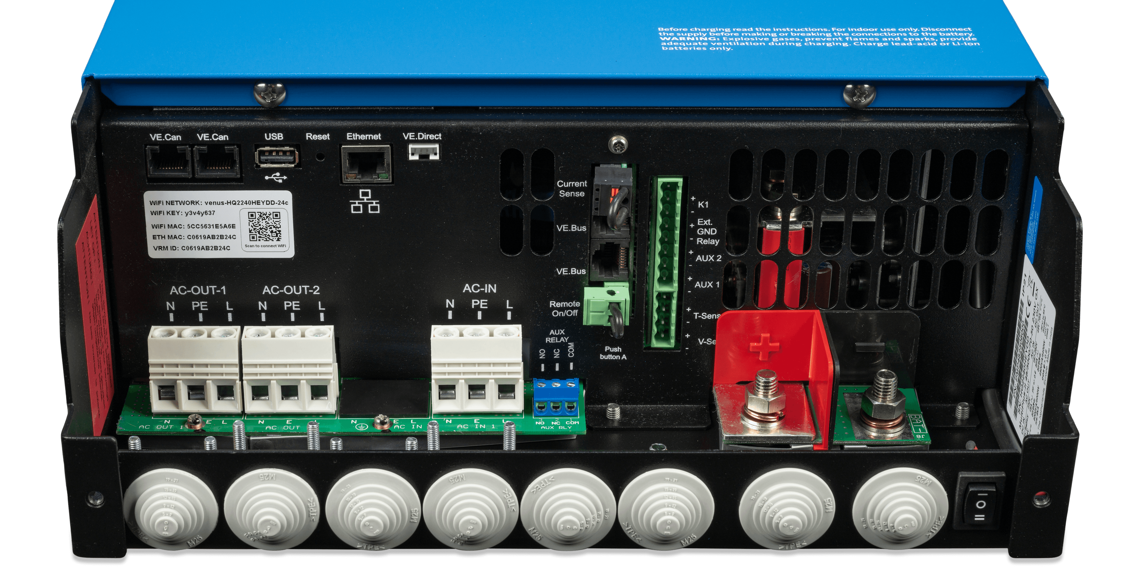 MultiPlus-II 48V 5kVA 50-70 230V GX (connections)  thumbnail