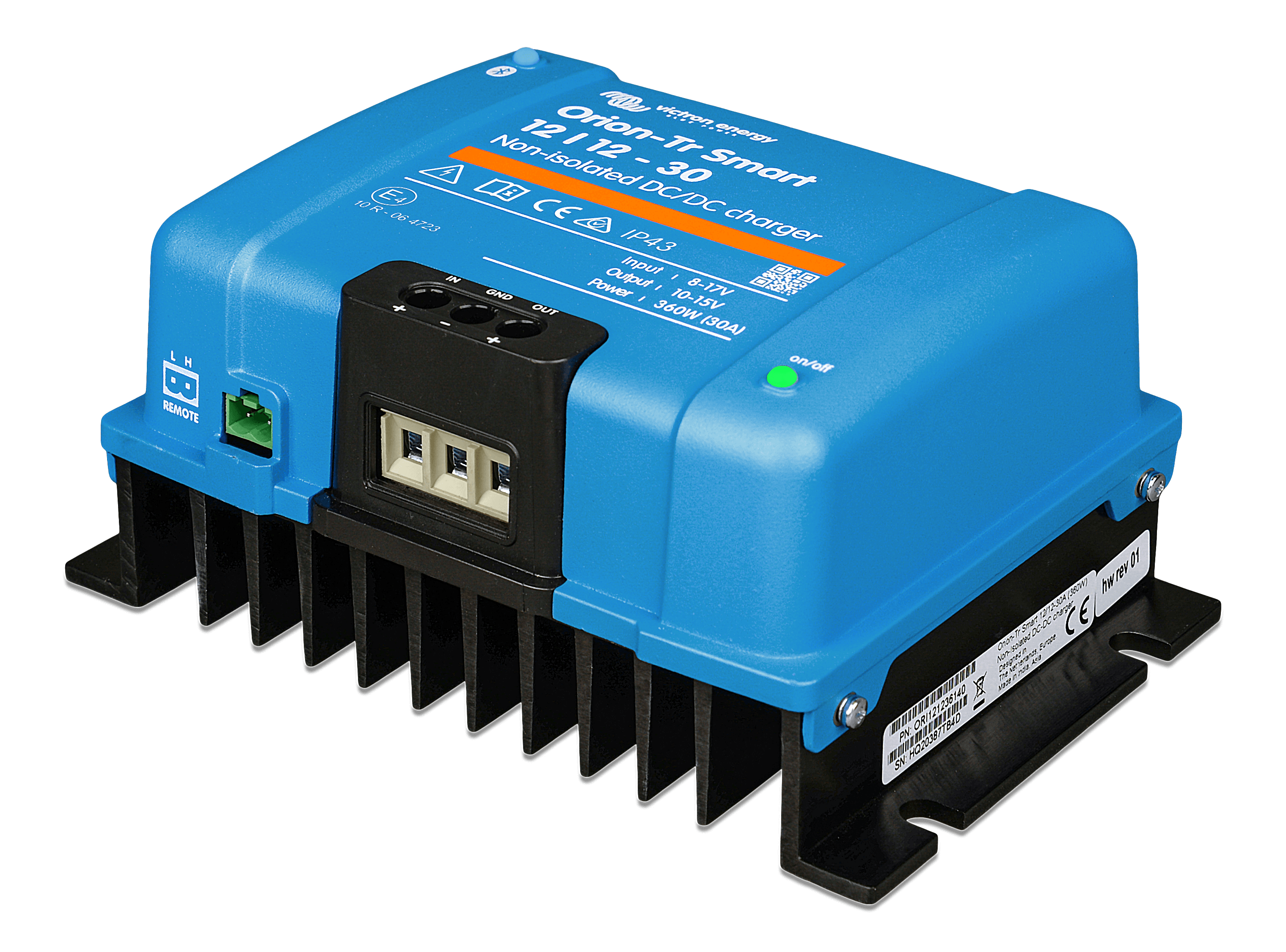 Orion-Tr Smart 12/12-30A (360W) Non-isolated DC-DC charger (left)  thumbnail