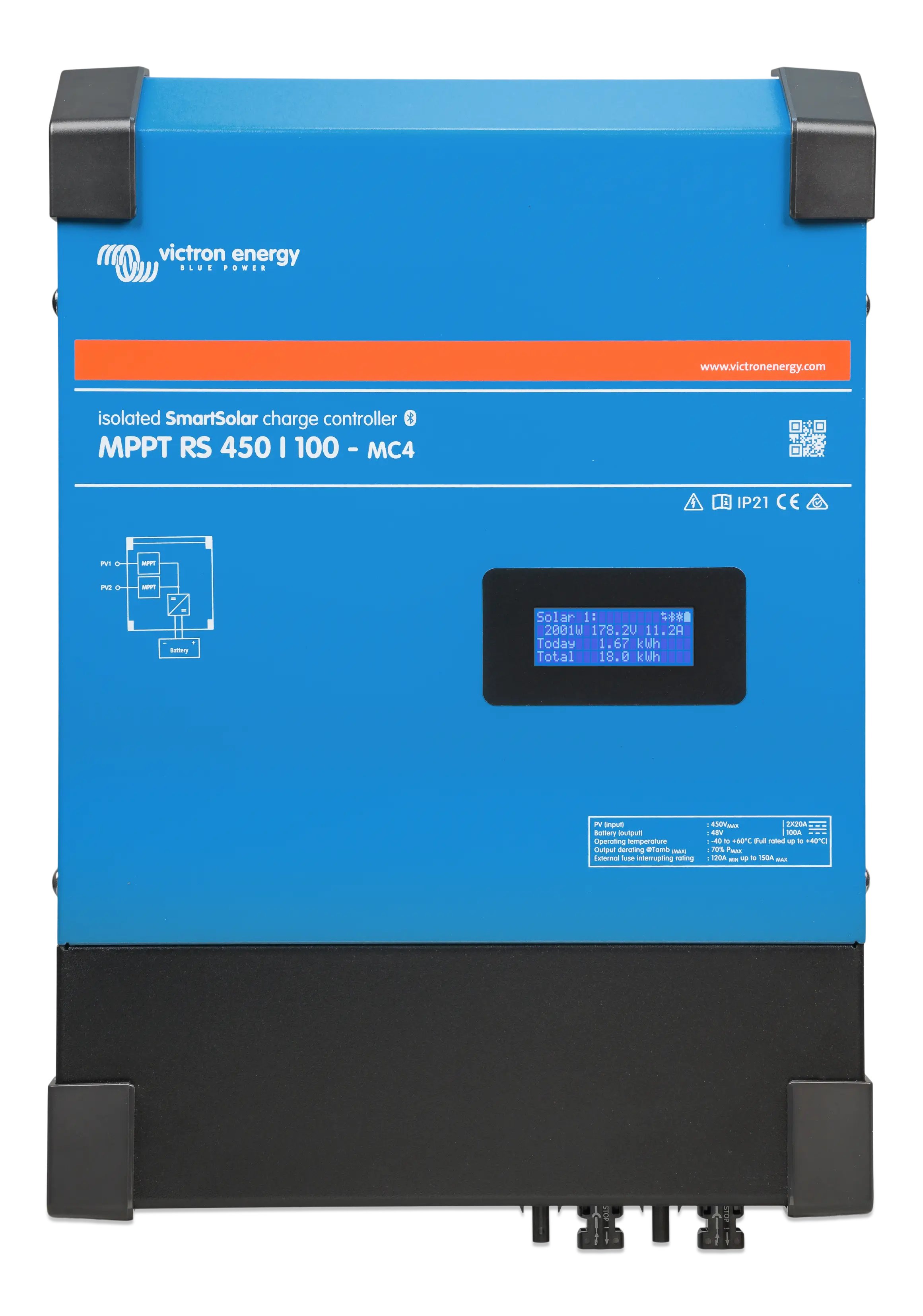 SmartSolar MPPT RS 450-100-MC4 (front)  thumbnail