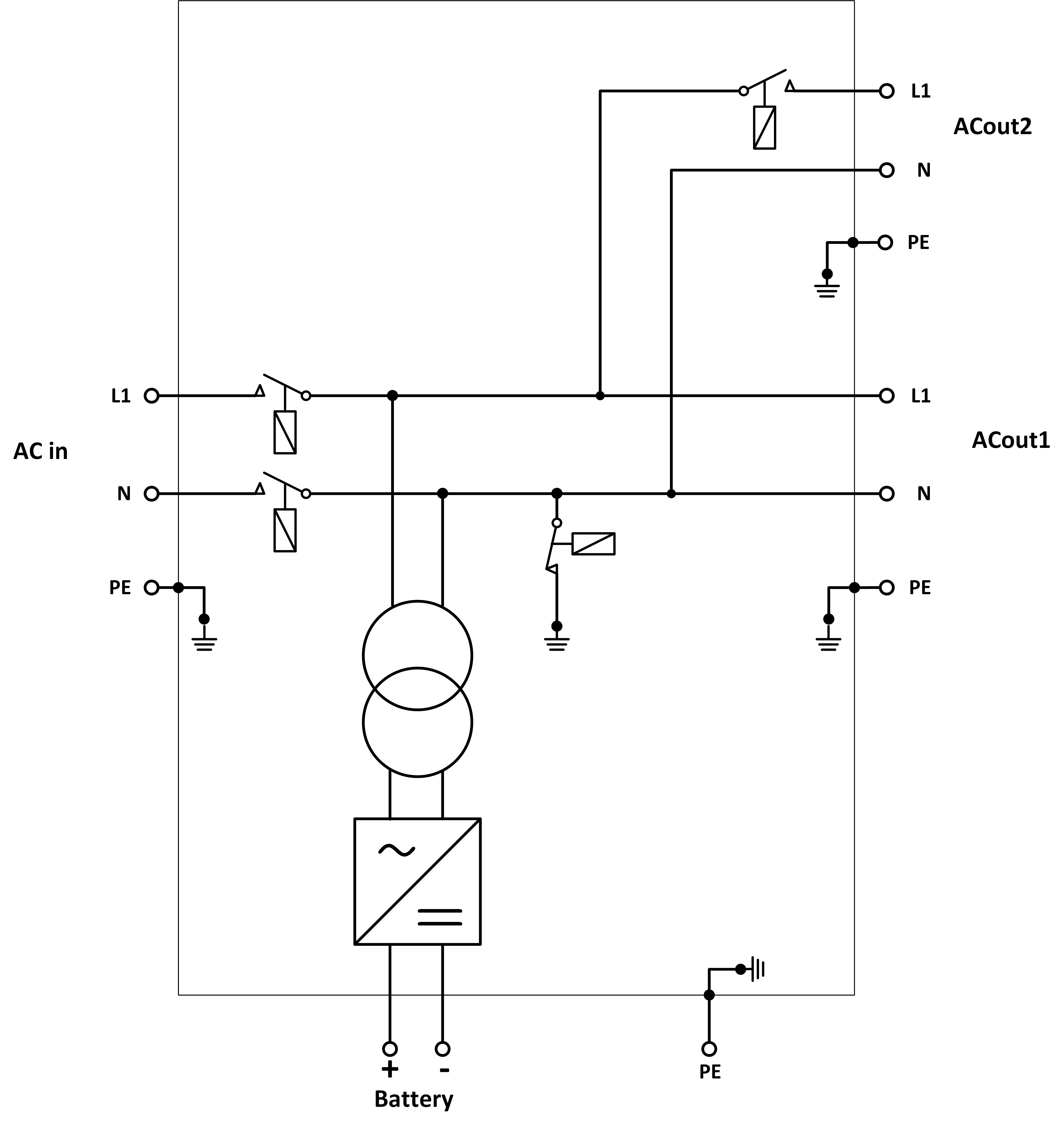 Internal wiring diagram MP-II 120V