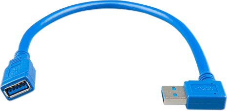USB-förlängningskabel en sida rätvinkel