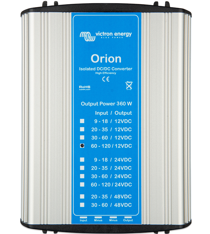 Orion Isolerade DC-DC-omvandlare, 360 W och specialmodeller